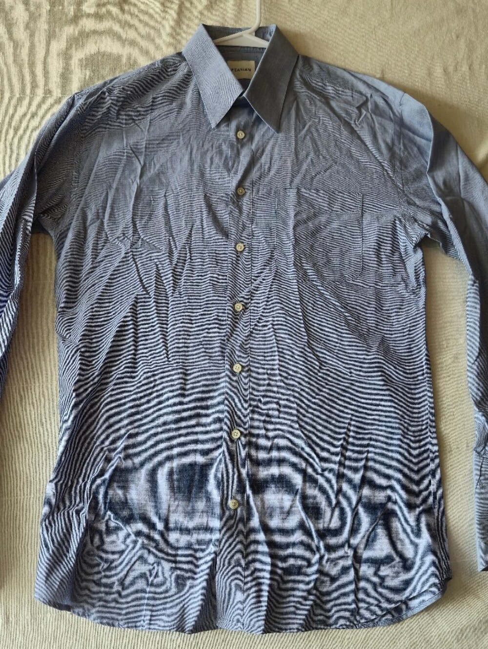 Pearian Classic Light Blue Button-Up Dress Shirt XL